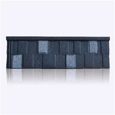 Kolorowa dachówka metalowa pokryta kamieniem alucynkowym